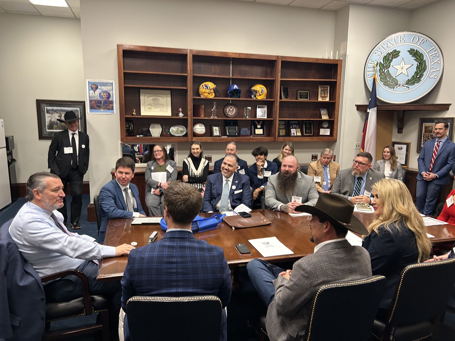 Loki Cheema meeting with Senator Ted Cruz in Washington D.C. to advocate for simpler trucking compliance